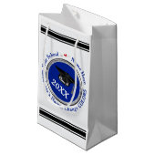 Gepersonaliseerde Afstuderen geschenkzakken, veran Klein Cadeauzakje (Voorkant Gekanteld)