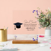 Gepersonaliseerde Afstuderen Gift, Afstuderen Plaq Acryl Bord (Huwelijk)