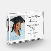 Gepersonaliseerde Afstuderen Gift Custom Bericht F Fotoblokken (Links)