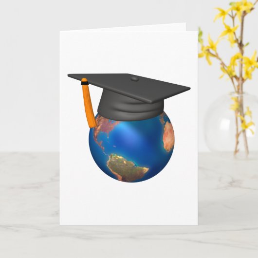 Gepersonaliseerde Afstuderen Kaart (Gele Bloem)