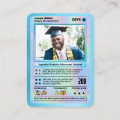 Gepersonaliseerde Afstuderen Kaart Afstuderen Trad Contactkaartje (Voorkant)