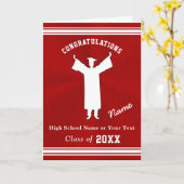 Gepersonaliseerde Afstuderen Kaarten voor Hem, Roo (Gele Bloem)