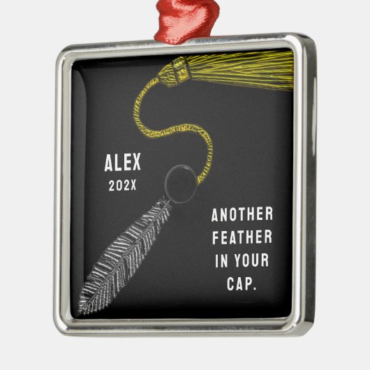 Gepersonaliseerde Afstuderen Keepomwille Cadeaus Metalen Ornament (Links)