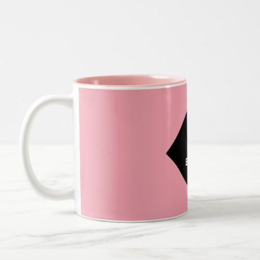 Gepersonaliseerde Afstuderen Keepomwille Cadeaus Tweekleurige Koffiemok (Links)