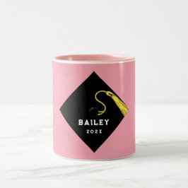 Gepersonaliseerde Afstuderen Keepomwille Cadeaus Tweekleurige Koffiemok