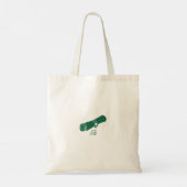 Gepersonaliseerde Afstuderen Klasse van 2024 Groen Tote Bag (Achterkant)