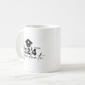 Gepersonaliseerde Afstuderen klasse van 2024 Koffiemok (Voorkant links)