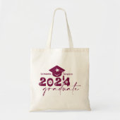 Gepersonaliseerde Afstuderen Klasse van 2024 Maroo Tote Bag (Voorkant)