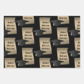 Gepersonaliseerde Afstuderen met schuifwieltjes Inpakpapier Vel (Voorkant)