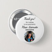 Gepersonaliseerde Afstuderen moderne foto Ronde Button 5,7 Cm (Voorkant /achterkant)
