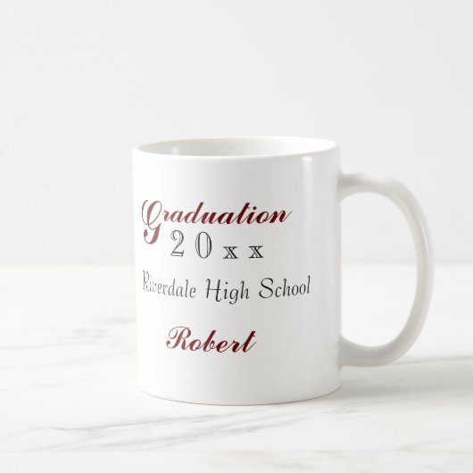 Gepersonaliseerde Afstuderen mokken (Rechts)