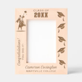 Gepersonaliseerde Afstuderen naam, school / colleg Gegraveerde Lijstjes (Voorkant)