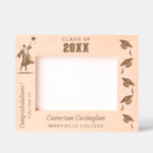 Gepersonaliseerde Afstuderen naam, school / colleg Gegraveerde Lijstjes (Voorkant)