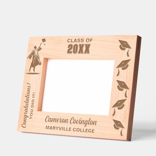 Gepersonaliseerde Afstuderen naam, school / colleg Gegraveerde Lijstjes (Links)