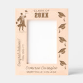 Gepersonaliseerde Afstuderen naam, school / colleg Gegraveerde Lijstjes (Voorkant)