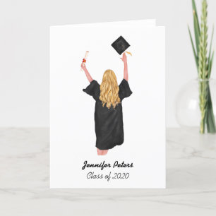 Gepersonaliseerde Afstuderen Note Cards - Klasse v Bedankkaart