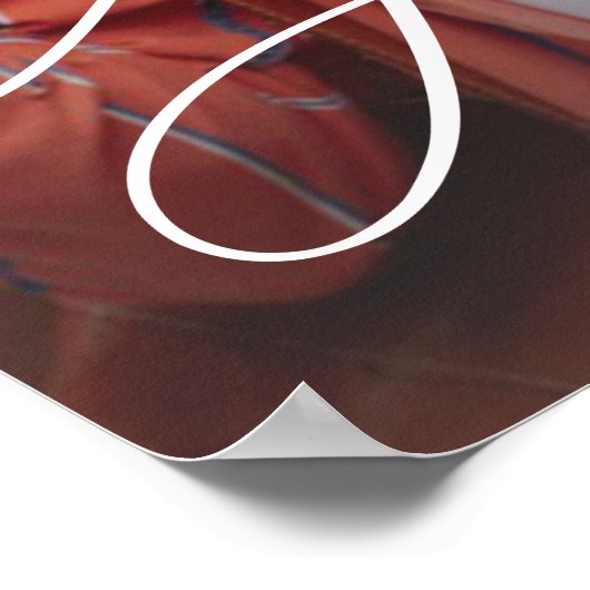 Gepersonaliseerde Afstuderen scriptfoto Poster (Hoek)