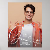 Gepersonaliseerde Afstuderen scriptfoto Poster (Voorkant)
