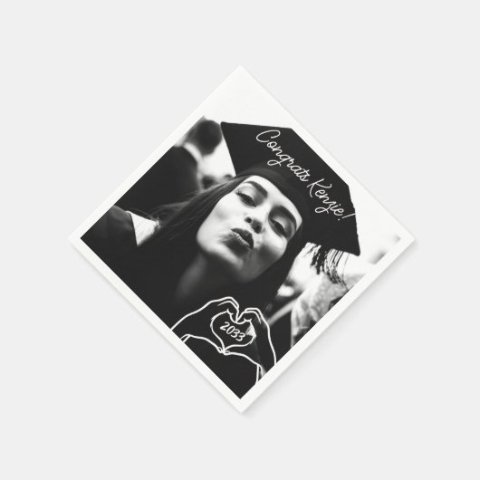 Gepersonaliseerde Afstuderen servetten aangepaste (Hoek)