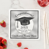 Gepersonaliseerde Afstuderen servetten Jouw tekst, (Insitu)