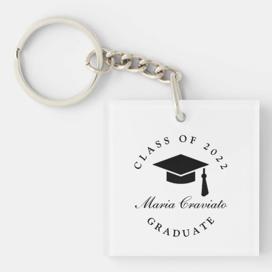 Gepersonaliseerde Afstuderen Sleutelhanger – Aange (Voorkant)