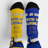 Gepersonaliseerde Afstuderen Sokken - Royal Blue & (Top)