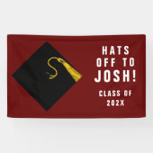 Gepersonaliseerde Afstuderen Spandoek (Horizontaal)