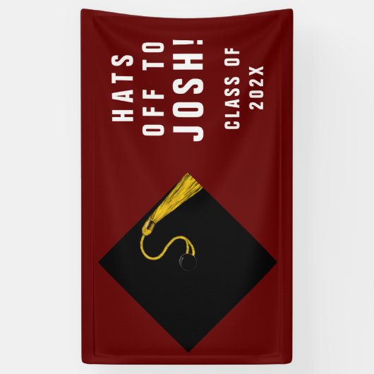 Gepersonaliseerde Afstuderen Spandoek (Verticaal)