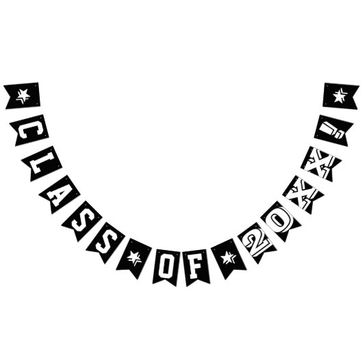 GEPERSONALISEERDE AFSTUDEREN VAN JAARLIJKS SIGN, z Vlaggetjes (Alle)