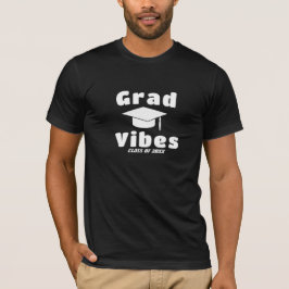 Gepersonaliseerde Afstuderen Vibes - Aangepaste kl T-shirt