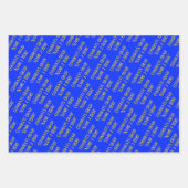 Gepersonaliseerde Afstuderen wensen Elegant Blauw  Inpakpapier Vel (Voorkant 2)