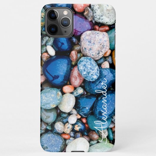 Gepersonaliseerde Agate Handgeschreven Naam Trendy iPhone Hoesje (Achterkant)