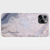 Gepersonaliseerde Agate Handgeschreven Naam Trendy iPhone Hoesje (Achterkant horizontaal)