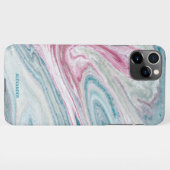 Gepersonaliseerde Agate Handgeschreven Naam Trendy iPhone Hoesje (Achterkant horizontaal)