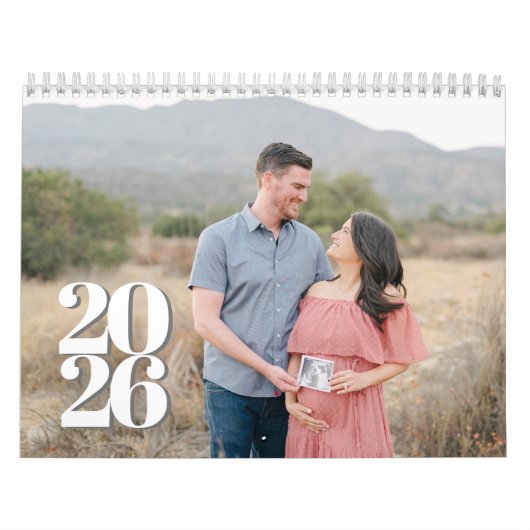 Gepersonaliseerde Agenda 2026 Familie Foto Gift Kalender (Hoes)