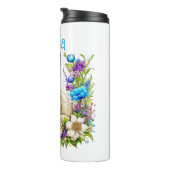 Gepersonaliseerde Ai Waterverf Siamese Cat in Flow Thermosbeker (Geroteerd rechts)