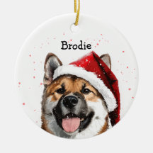 Gepersonaliseerde Akita Christmas
