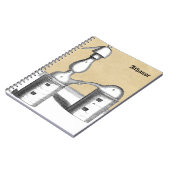 Gepersonaliseerde alchemieoven en alembolische kol notitieboek (Linkerzijde)