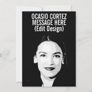 Gepersonaliseerde Alexandria Ocasio-Cortez Kaart