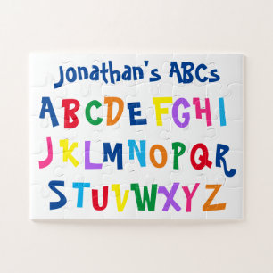 Gepersonaliseerde alfabet multicolor ABC's van kin Legpuzzel
