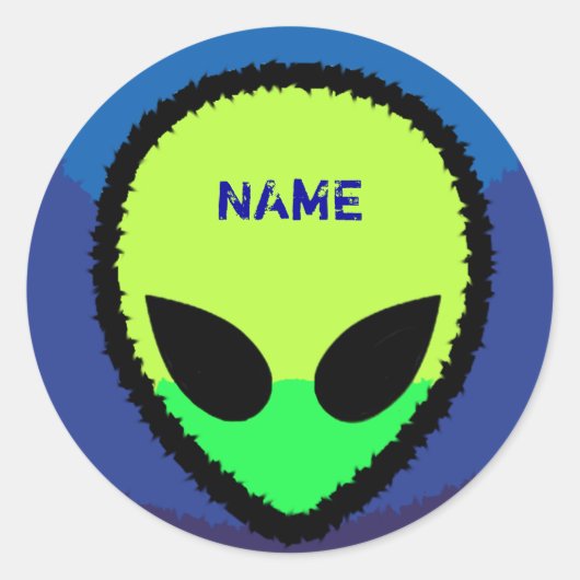 Gepersonaliseerde aLiEn Sticker (Voorkant)