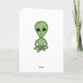 Gepersonaliseerde Alien uit deze werelddag Kaart (Achterkant)