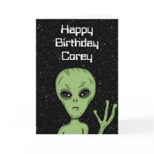 Gepersonaliseerde Alien uit deze werelddag