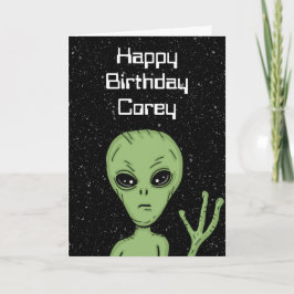 Gepersonaliseerde Alien uit deze werelddag Kaart