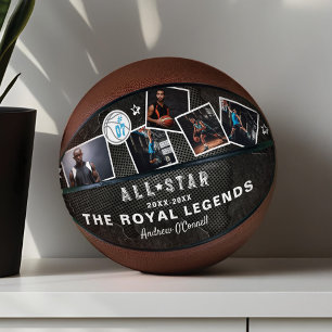 Gepersonaliseerde All-Star Photo Collage Keepsake  Basketbal