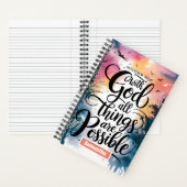 Gepersonaliseerde alle dingen zijn mogelijk dagboe notitieboek (Binnen)