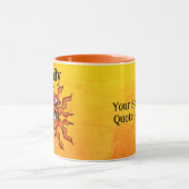 Gepersonaliseerde Alle Sun-Seeing Mushroom Rays Mok (Midden)