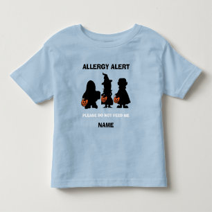 Gepersonaliseerde allergie alert Halloween niet vo Kinder Shirts