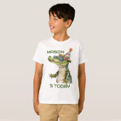 Gepersonaliseerde Alligator Verjaardag T-shirt Wil (Voorkant volledig)