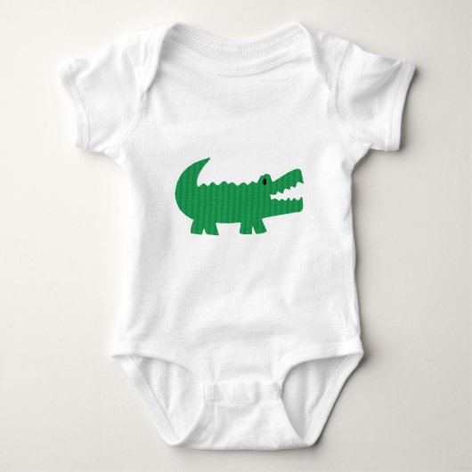 Gepersonaliseerde alligatorprint romper (Voorkant)